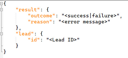 json sample response