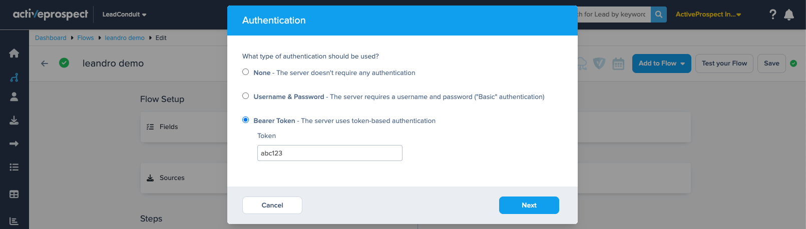 json bearer authentication