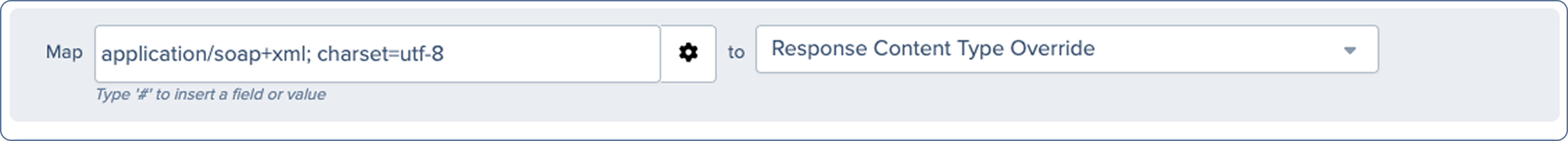 Response Content Type Override example.