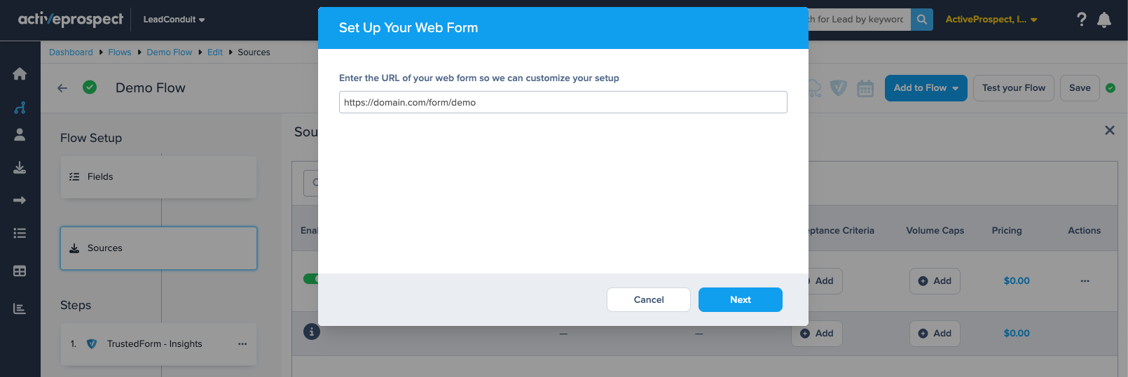 webform source configuration
