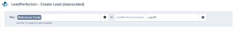 leadperfection create lead field