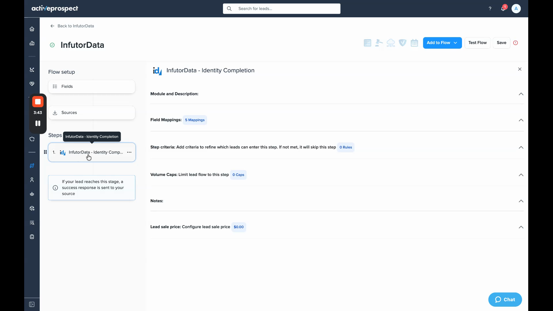 InfutorData - Identity Completion added as step 1 in the flow